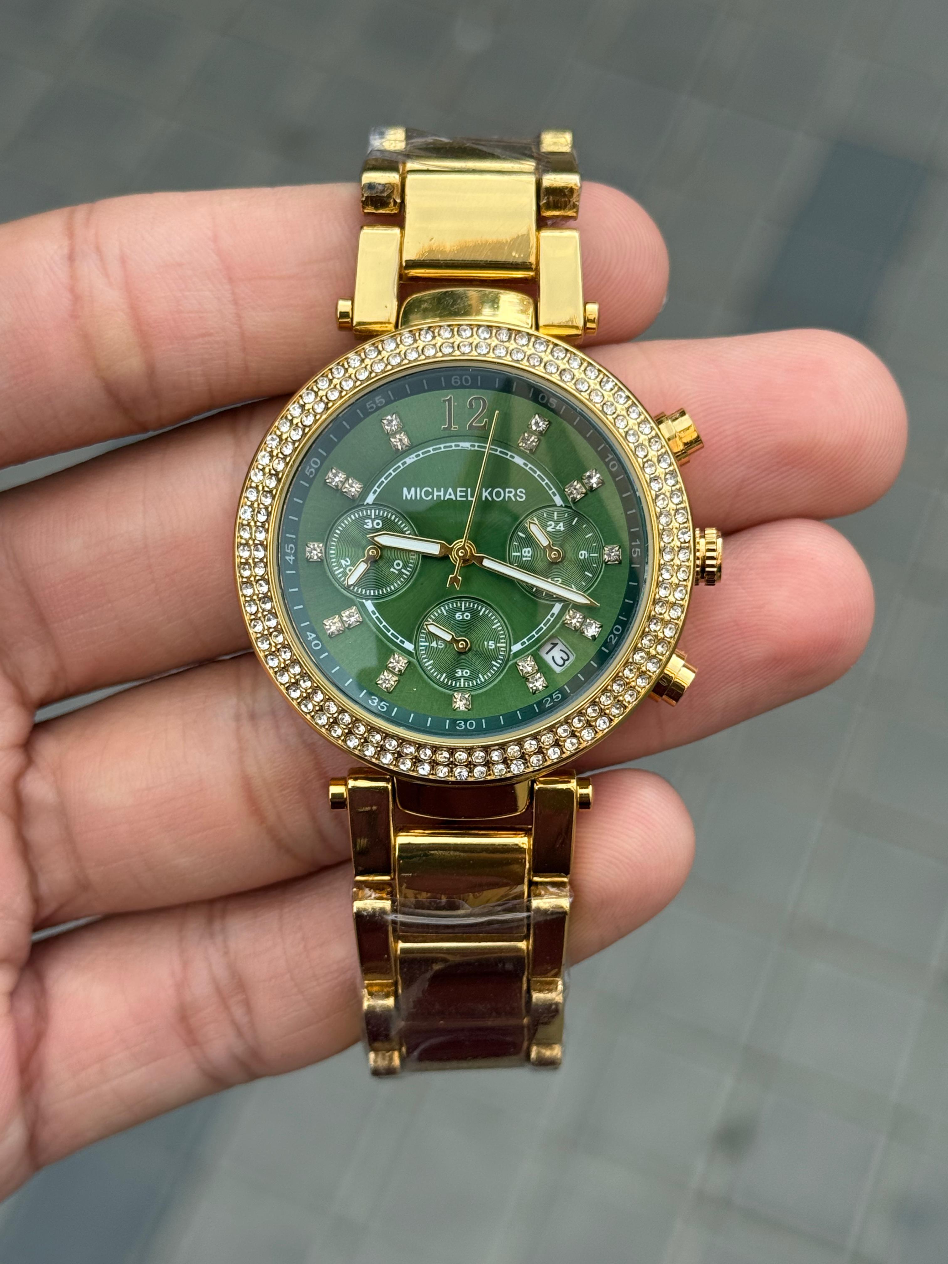 Miche_l Kors parker gold green for her