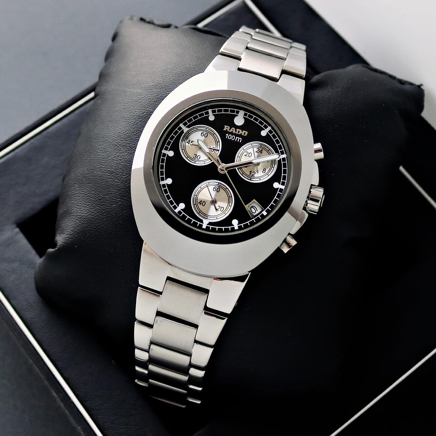 Rado Black & Silver Luxury Analog Watch